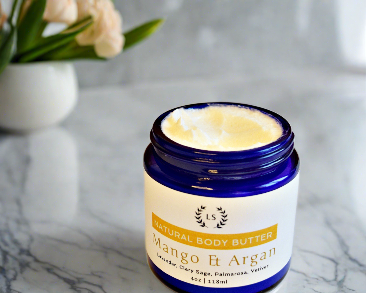 Whipped Mango Body Butter with Moroccan Argan oil