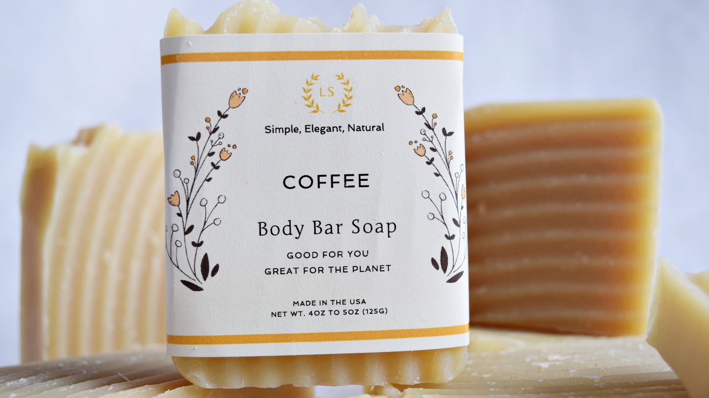 Coffee Soap Body Bar - Coffee Bean Infused