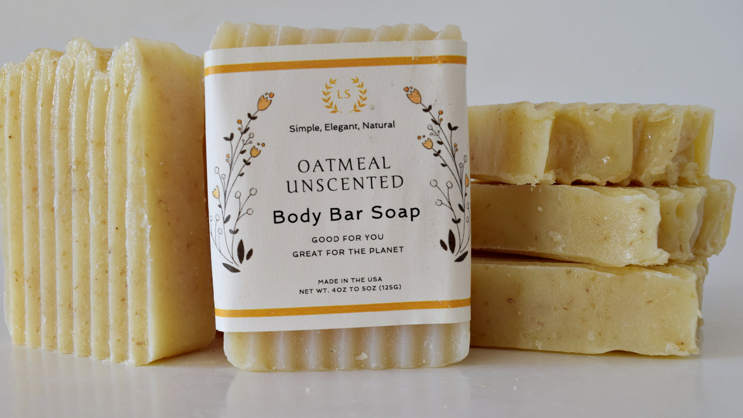 Oatmeal Unscented Soap Body Bar - Gentle Comfort for Pure Nourishment