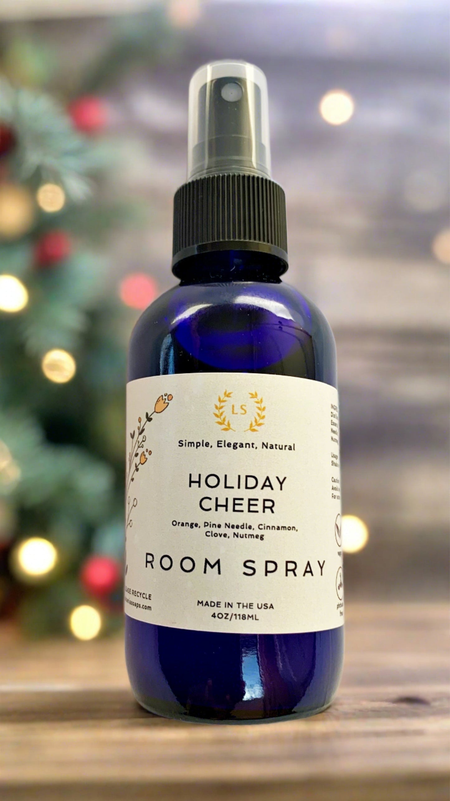 natural room spray Holiday cheer