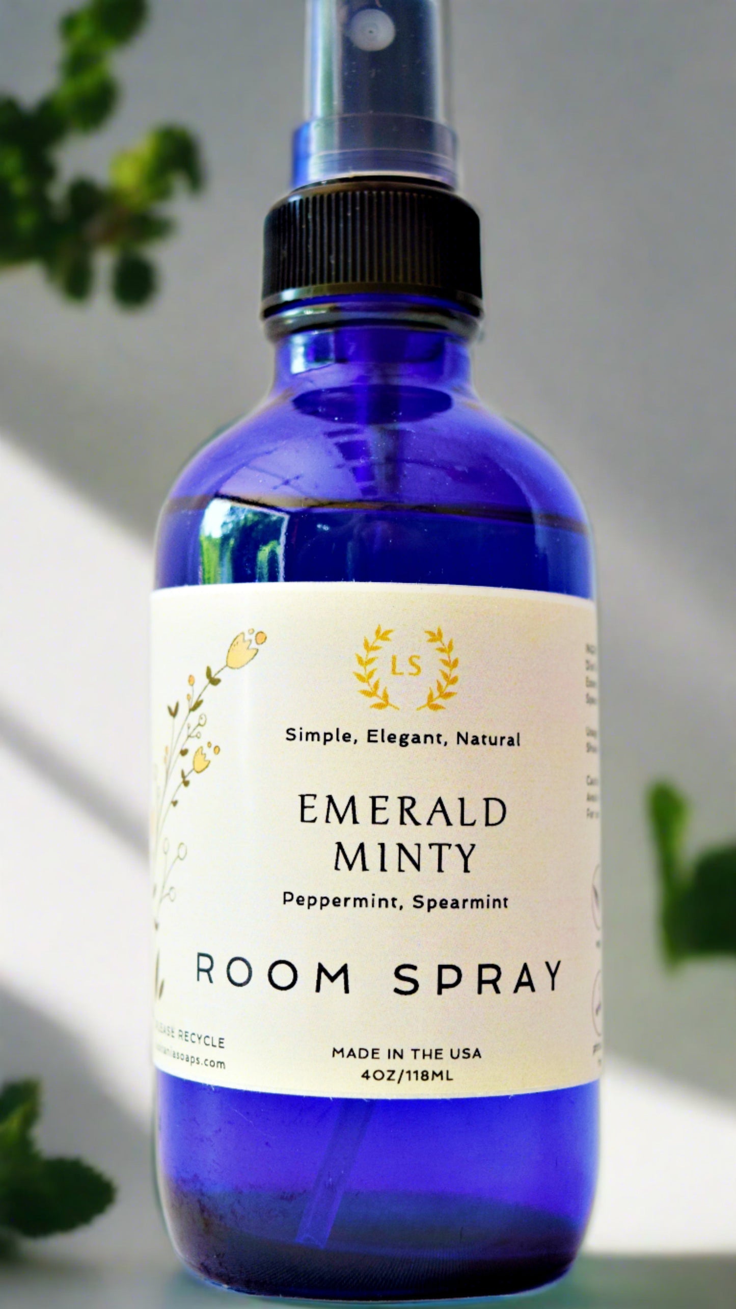 natural room spray emerald minty