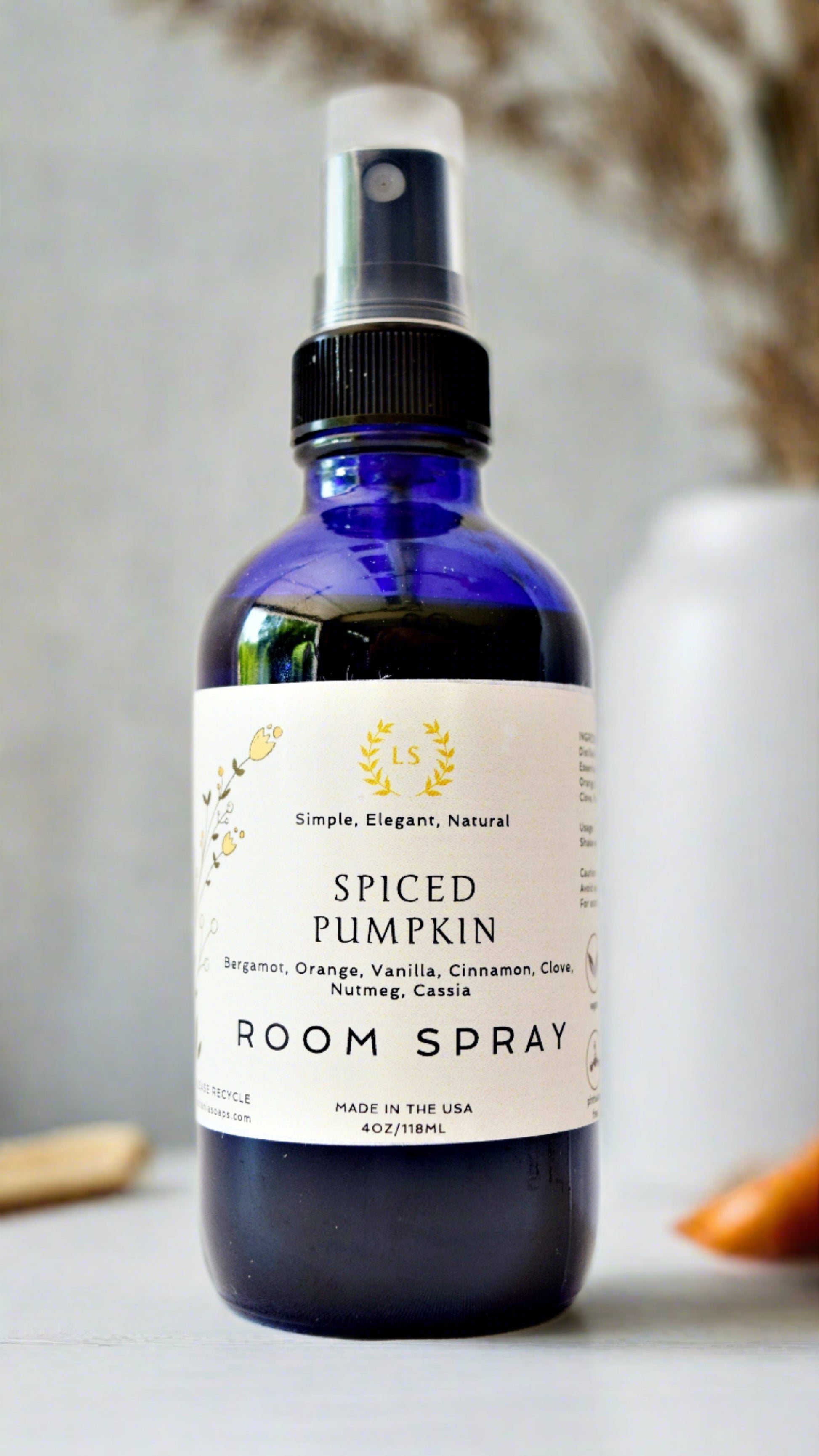 natural room spray spiced pumpkin