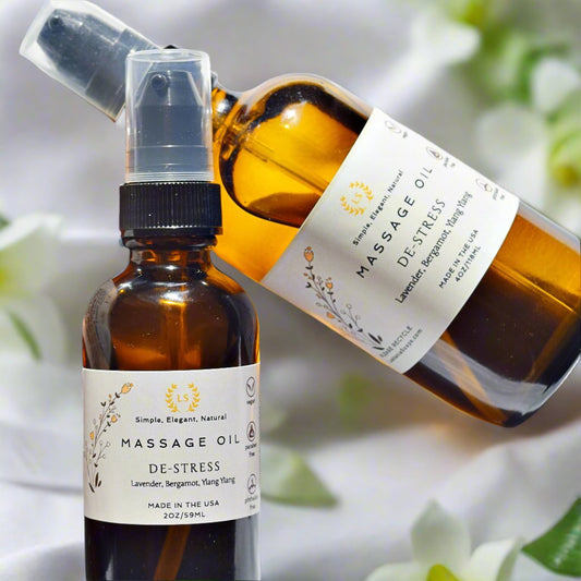 massage oil de-stress