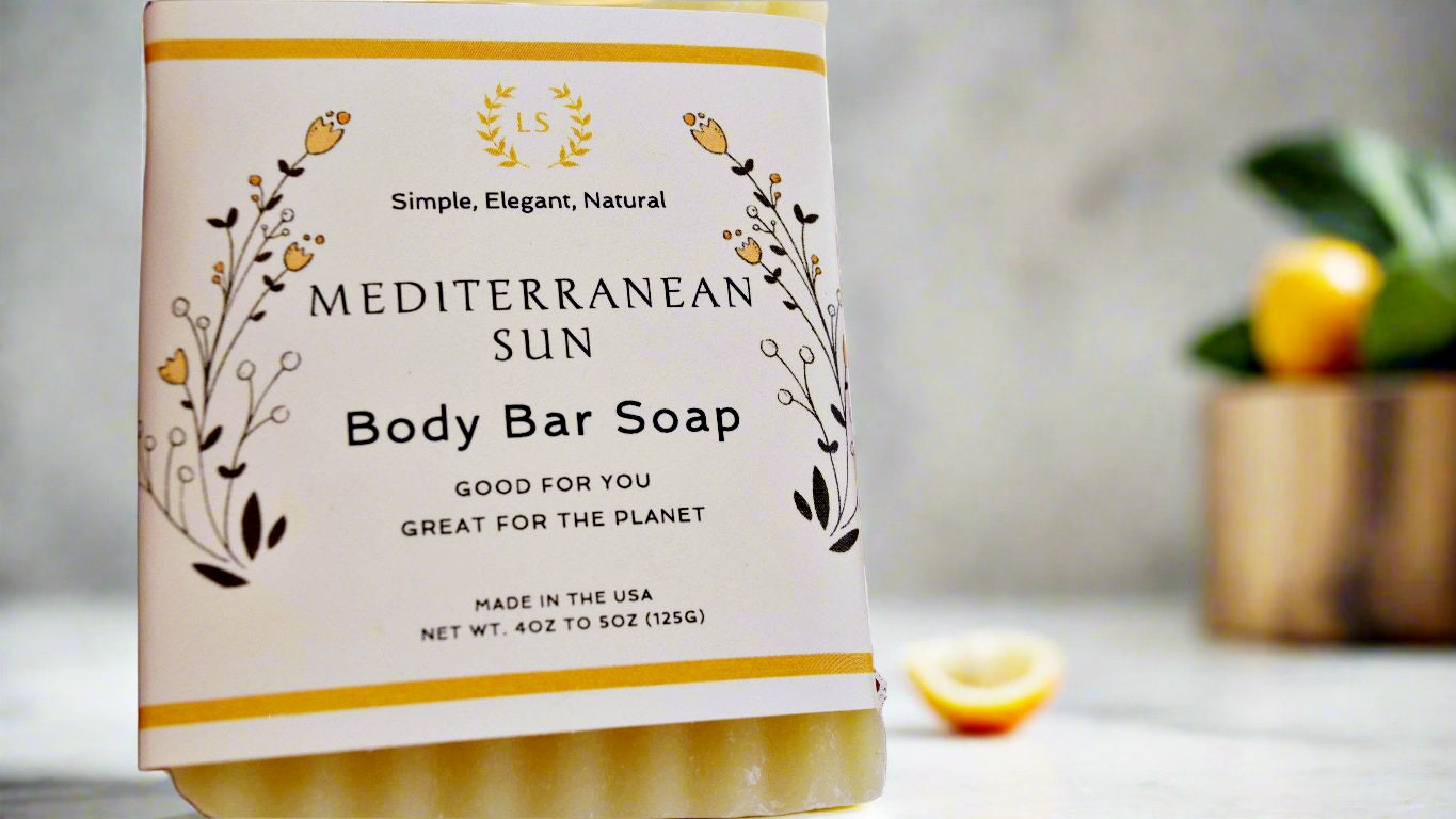 Mediterranean Sun Citrus Soap Body Bar - Orchard Citrus Bliss