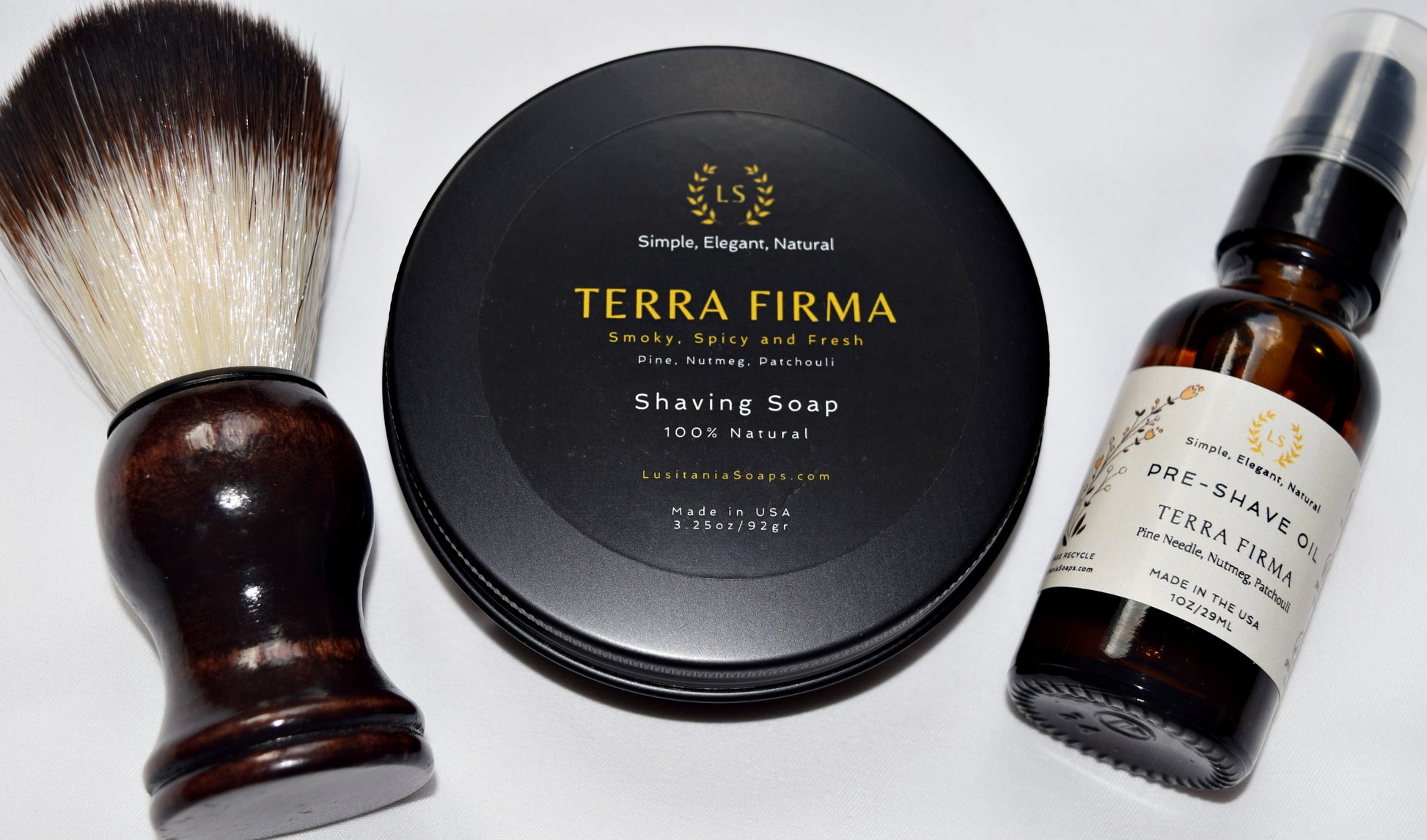 https://lusitaniasoaps.com/cdn/shop/files/ShavingTerraFirmasoap_pre-shaveoil_brush_1946x.jpg?v=1694536355