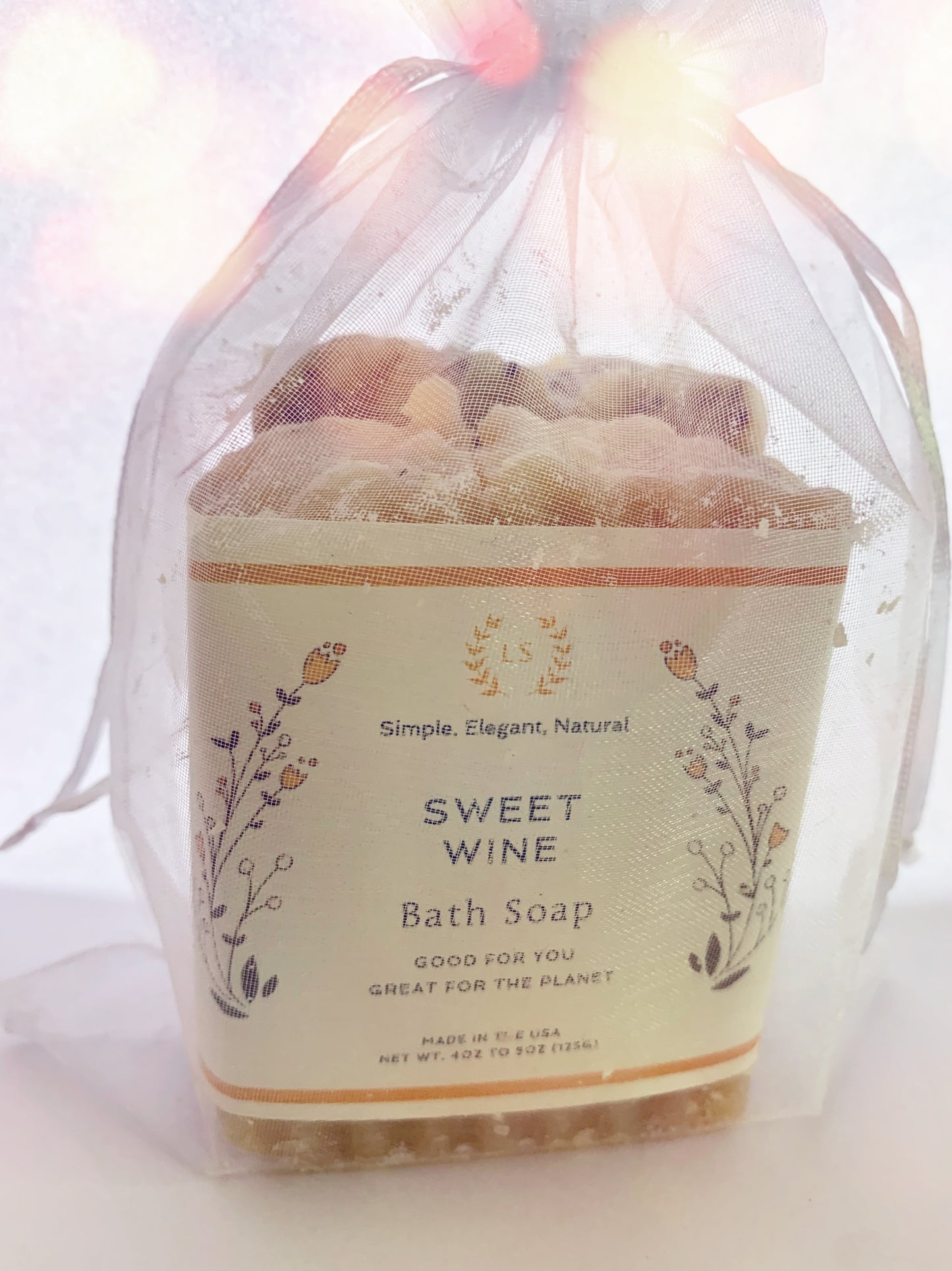 Natural soap gift set sweet wine