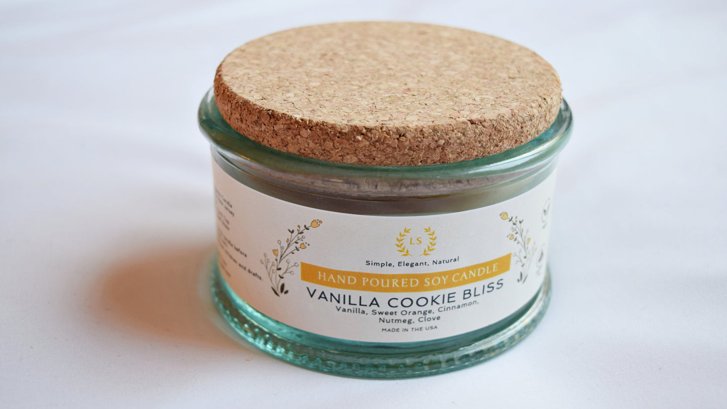 Vanilla Essential Oil - 8oz Soy Wax Candle – Little Flower Soap Co