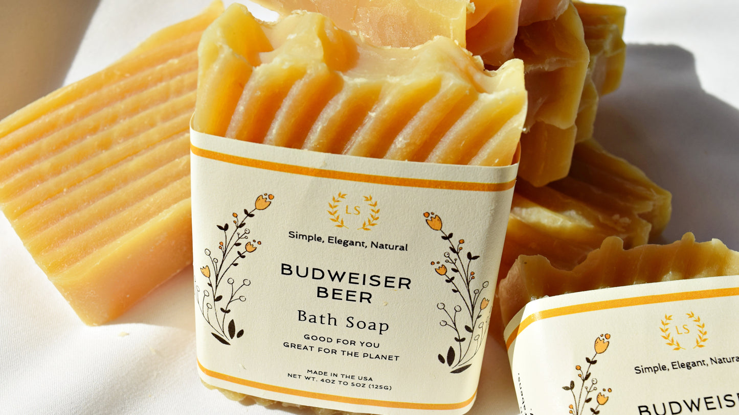 Natural soap gift set budweiser beer