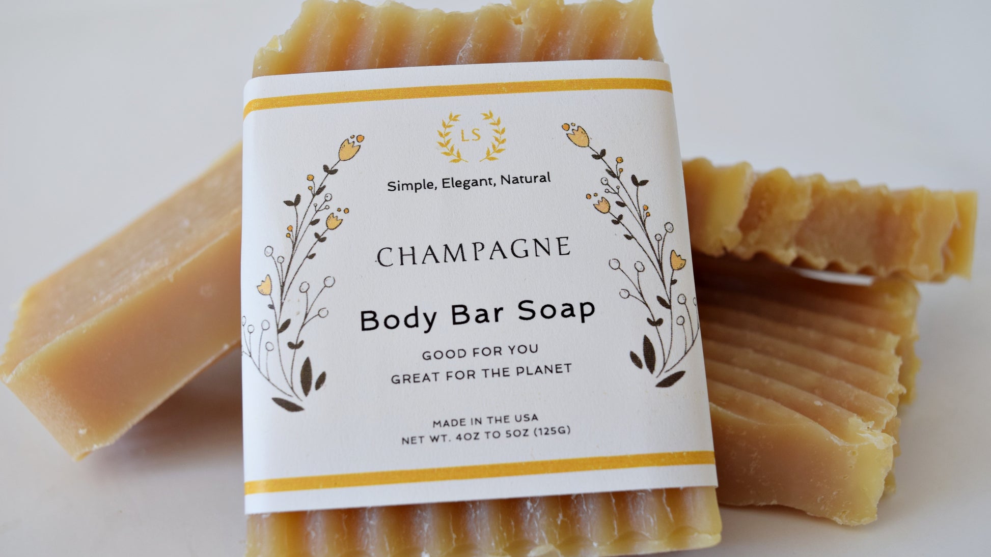 Natural soap gift set champagne