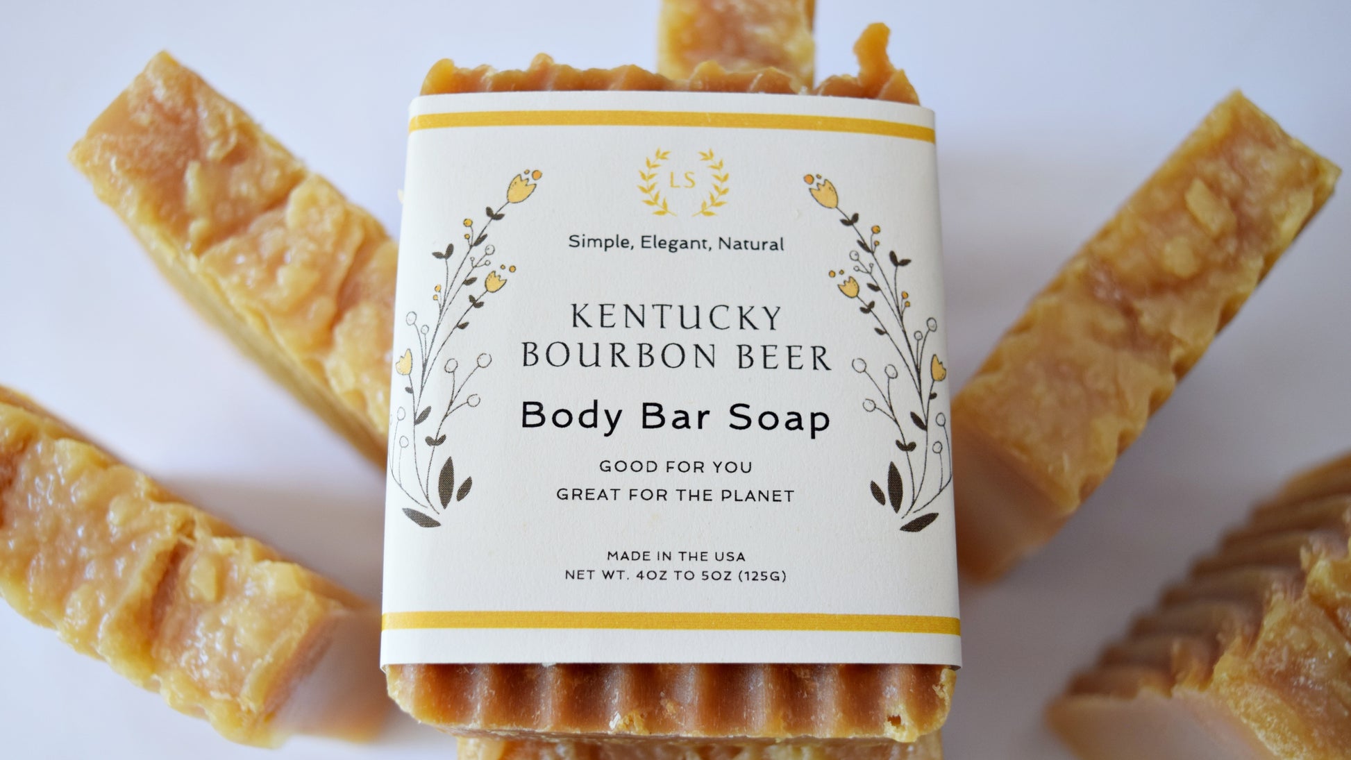 Natural soap gift set kentucky bourbon beer