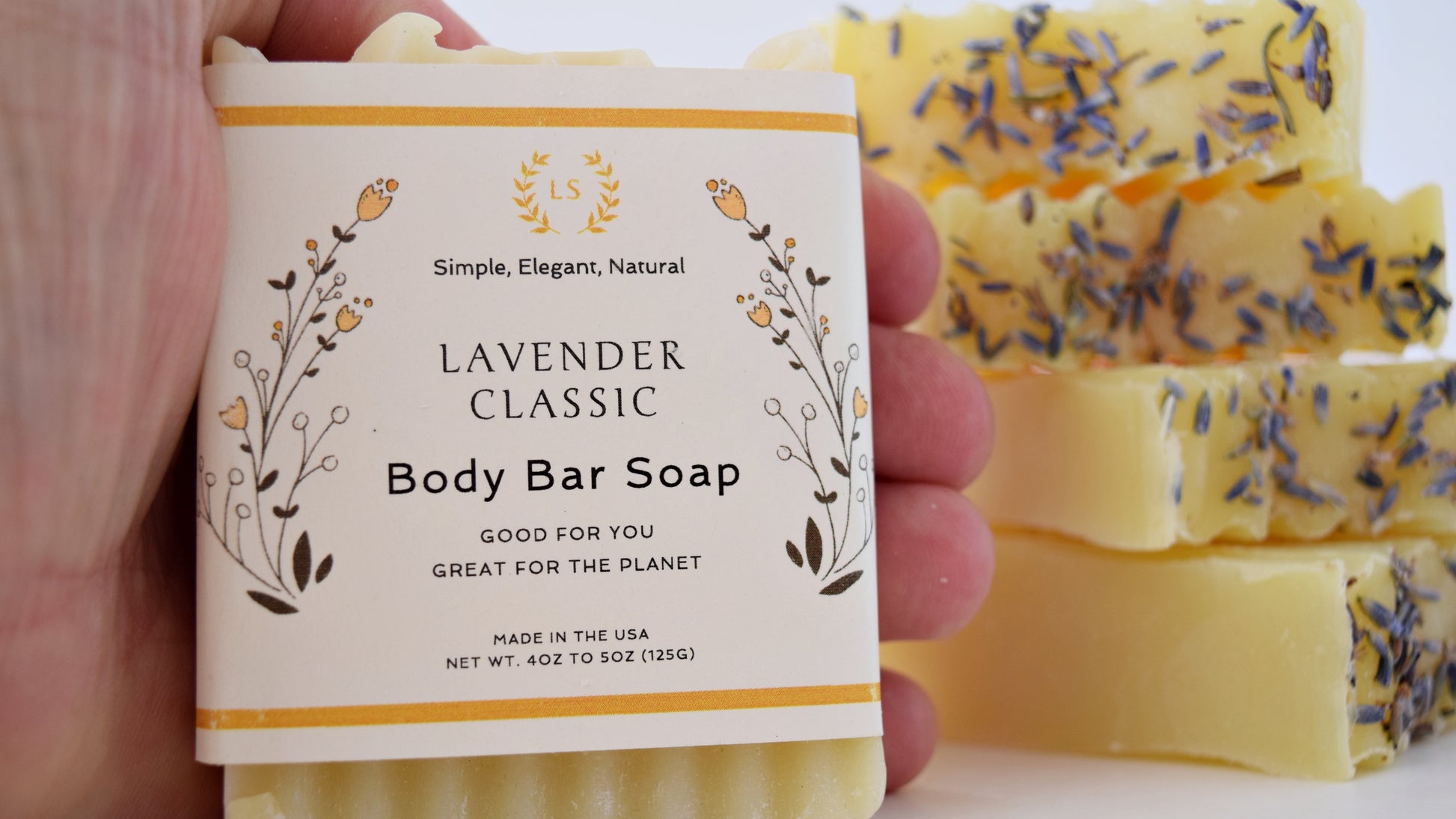 Natural soap gift set lavender classic