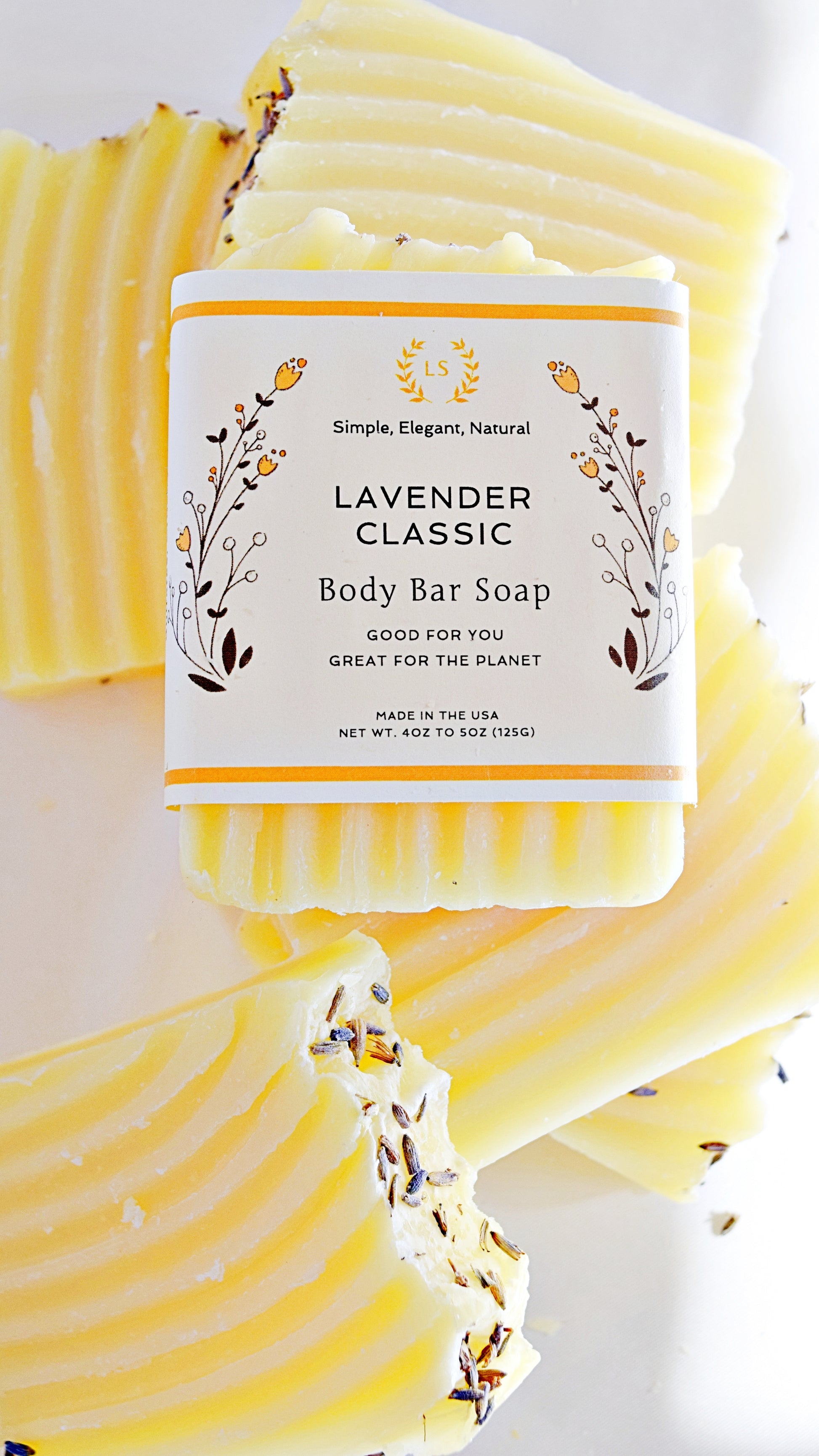 Natural Body Bar Soap, The Classics