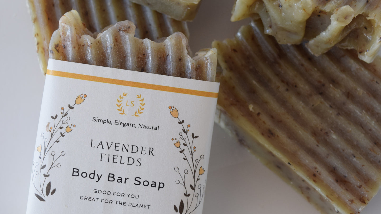 Natural soap gift set lavender flowers