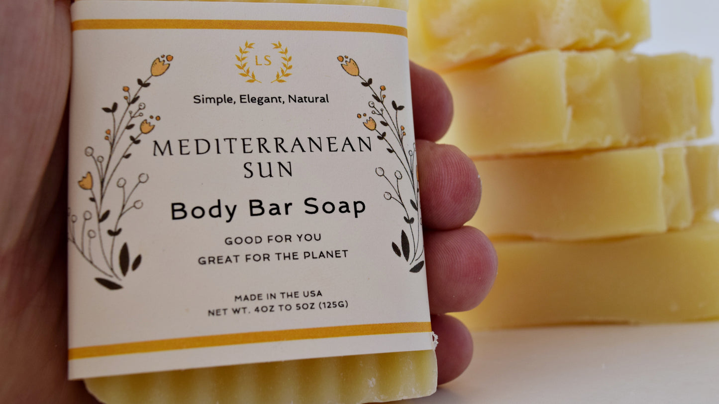 Mediterranean Sun Citrus Soap Body Bar - Orchard Citrus Bliss