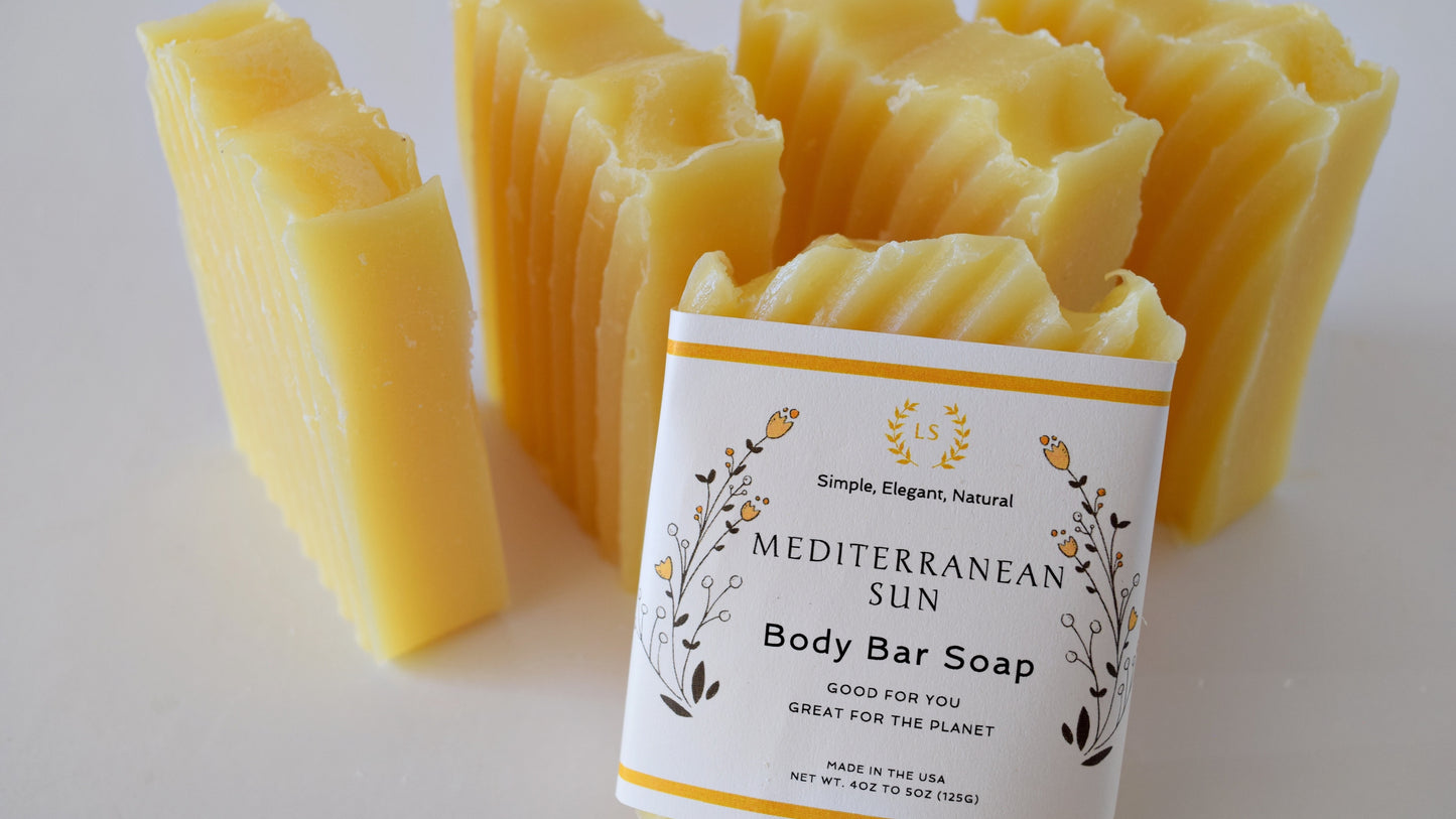 Mediterranean Sun Citrus Soap Body Bar - Orchard Citrus Bliss