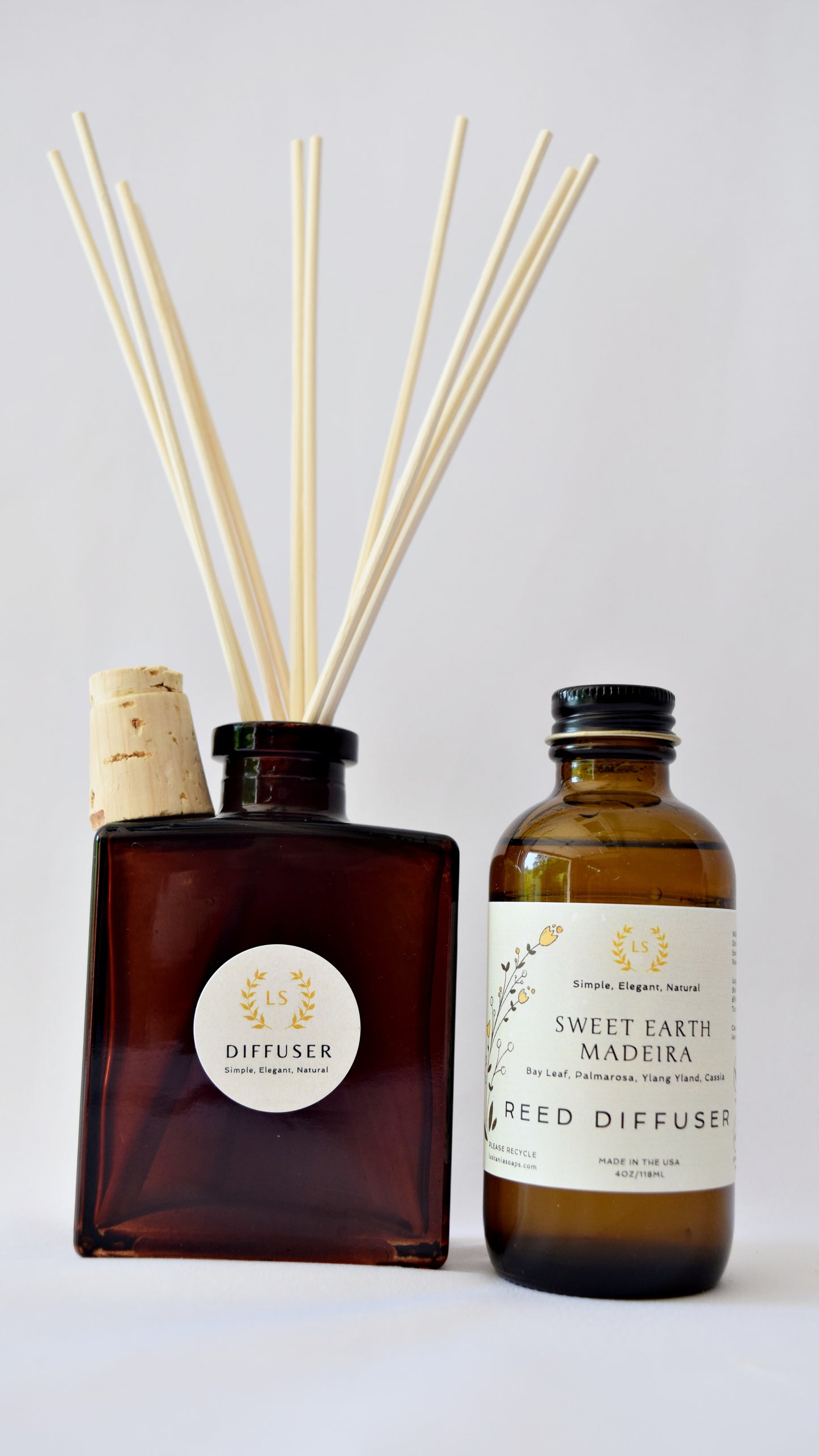 Sustainable Rattan Reed Diffuser with Pure Essential Oils