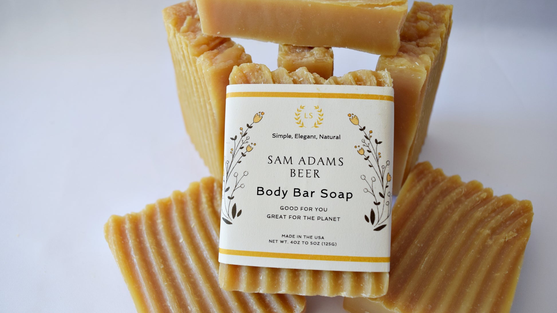 Natural soap gift set sam adams beer