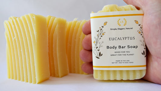 Soap Eucalyptus Body Bar - Fresh with Pure Essential Oils and Shea Butter